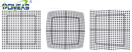 双远心镜头拍摄的畸变测试图